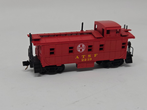 Pre-Owned: Atlas Caboose Steel, Straight Cupola Santa Fe ATSF 2219 (2) - N Scale