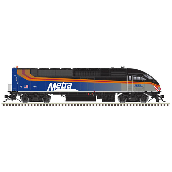 PRE-ORDER: Atlas Master Gold 10004988 - MPI MP36 (DCC and Sound) Metra (METX) 411 Black Roof - HO Scale