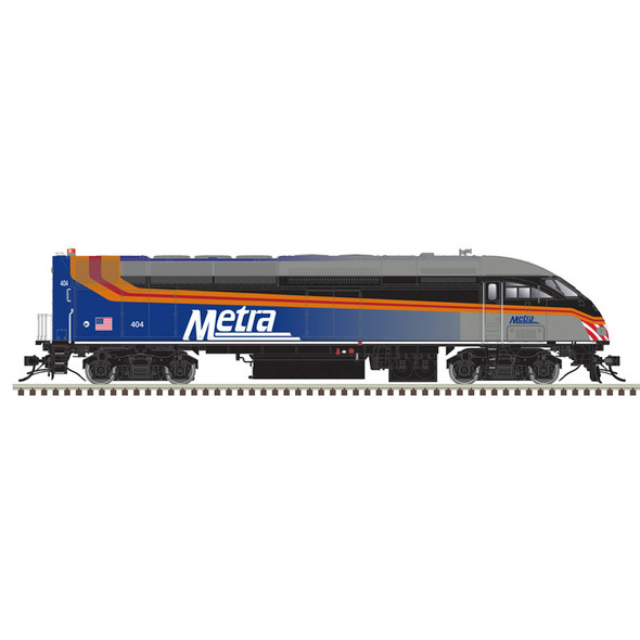 PRE-ORDER: Atlas Master Gold 10004992 - MPI MP36 (DCC and Sound) Metra (METX) 416 (Silver Roof) - HO Scale