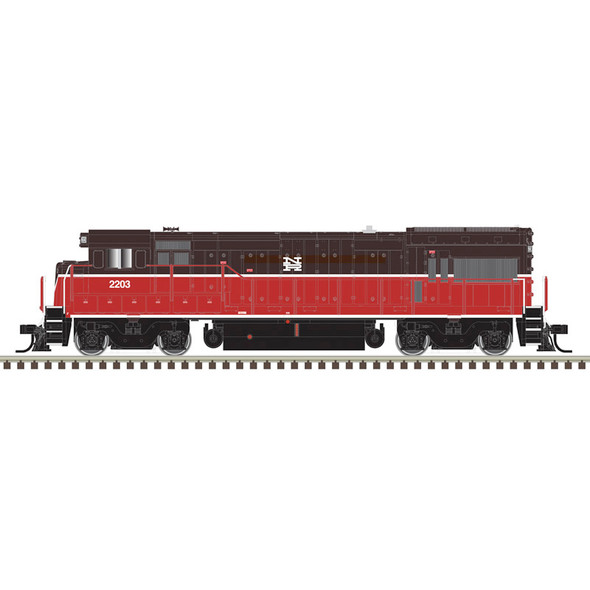 PRE-ORDER: Atlas Master Silver 10004905 - GE U23B (DC Silent) Naugatuck Railroad Company (NAUG) 2203 with ditch lights - HO Scale