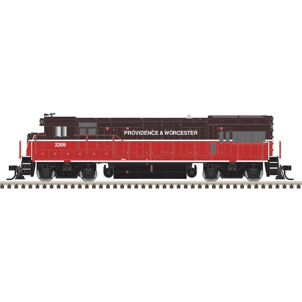 PRE-ORDER: Atlas Master Silver 10004916 - GE U23B DC Silent Providence and Worcester (PW) 2209 with ditch lights - HO Scale