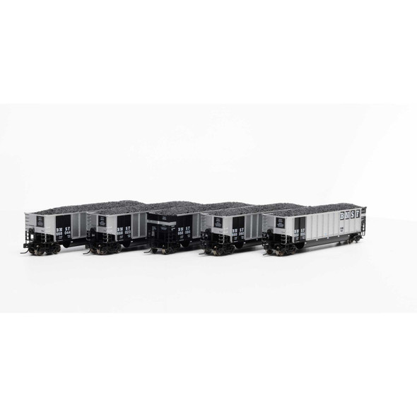 Athearn 25068 - Bethgon Coalporter with Load, BNSF #2 (5) BNSF 668005, 668023, 668044, 668060, 668086 - N Scale