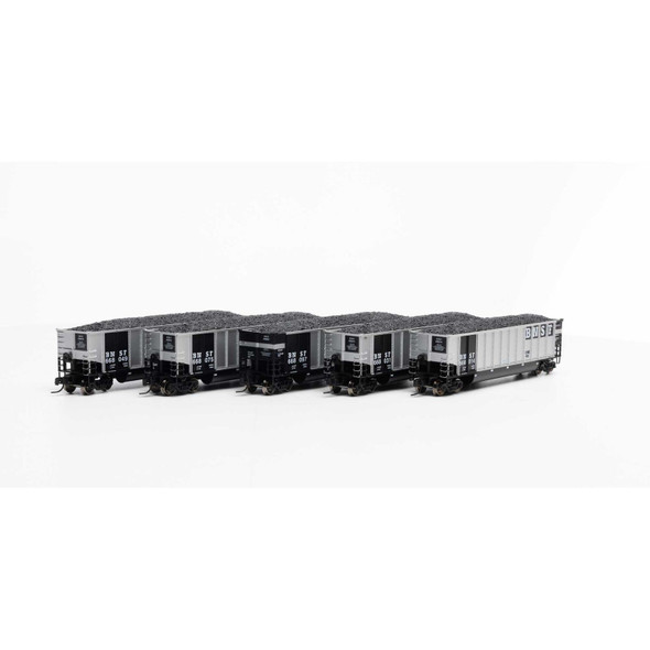 Athearn 25069 - Bethgon Coalporter with Load, BNSF #3 (5) BNSF 668014, 668031, 668049, 668075, 668097 - N Scale