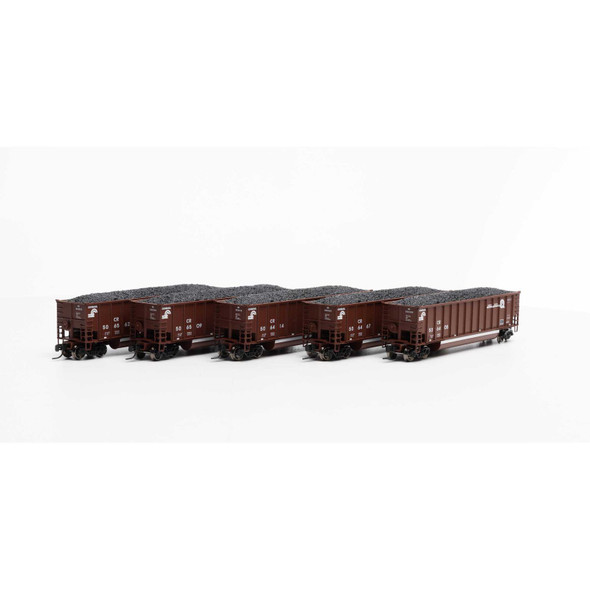 Athearn 25074 - Bethgon Coalporter with Load, CR #1 (5) Conrail (CR) 506408, 506414, 506467, 506509, 506562 - N Scale