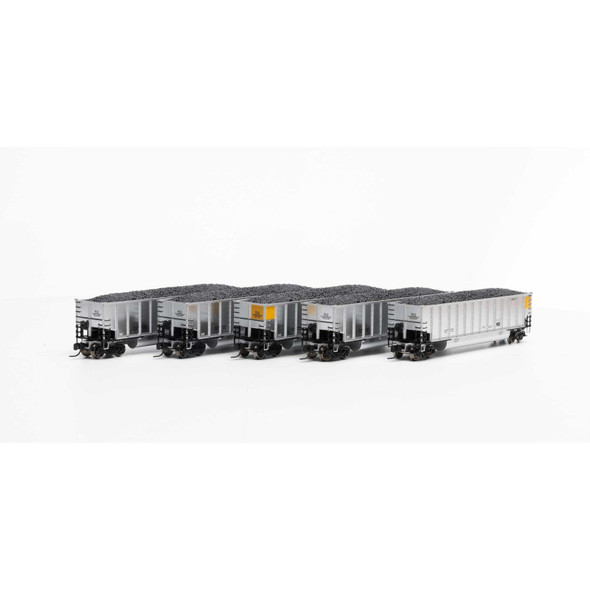 Athearn 25087 - Bethgon Coalporter with Load, Data Only Silver (5)  - N Scale