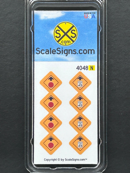 ScaleSigns N-4000-048 - Stop Ahead Signs  - N Scale