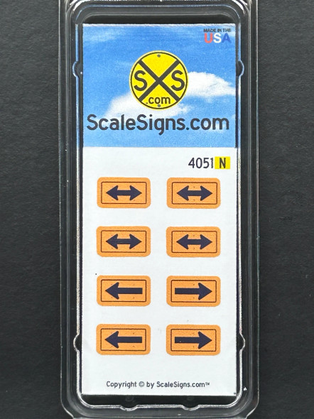 ScaleSigns N-4000-051 - Direction Large Arrow Signs  - N Scale
