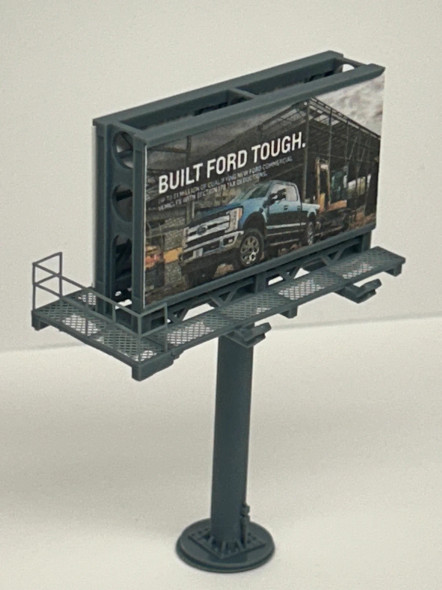ScaleSigns N-0016-004 - Gray Billboard Kit  - N Scale