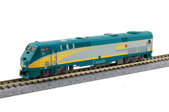 Kato 176-6043 - GE P42 "Genesis" (DC Silent) VIA Rail Canada (VIA) 917 - N Scale
