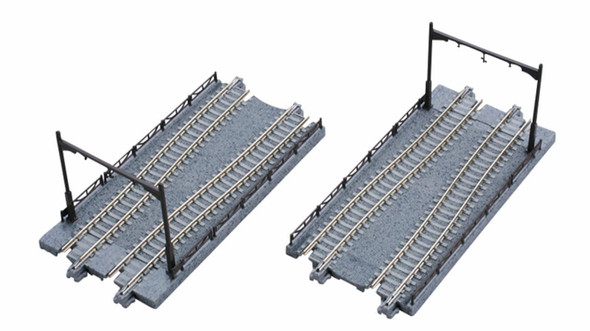 Kato 40-025 - UNITRAM Street Track to Unitrack conversion track 124mm 2Pcs   - N Scale