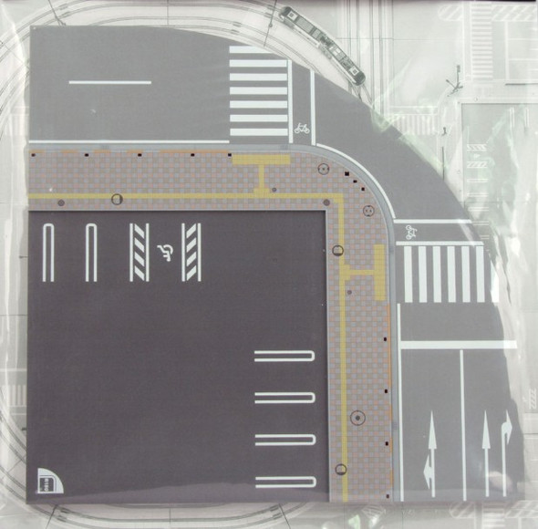 Kato 41-101 - UNITRAM Quarter Circle Inner Road Plate - [1pc]  - N Scale