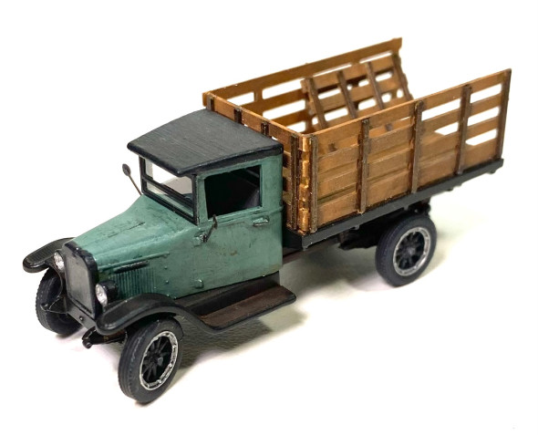 Showcase Miniatures 3026 - 1929 Sixspeed Stakebed Flatbed  - HO Scale Kit