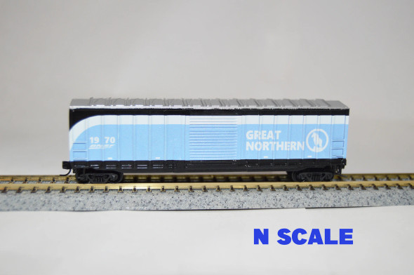 Value Trains USA N10212 - ACF 50'6" Boxcar BNSF 1970 Great Northern Heritage Scheme - N Scale