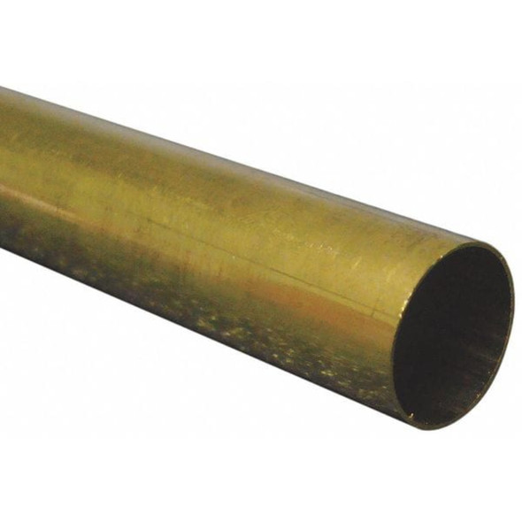 K&S Precision Metal 8127 - 1/8" Outside Diameter Round Brass Tube (1 pc per card)    -