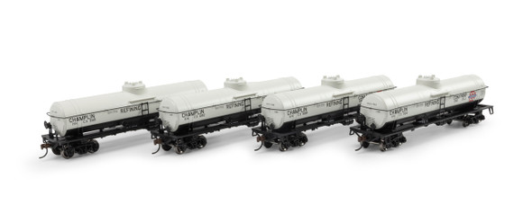 Athearn 3376 - 1-Dome Tank Car (4) Champlin/HHCX 585, 582, 588, 584 - HO Scale
