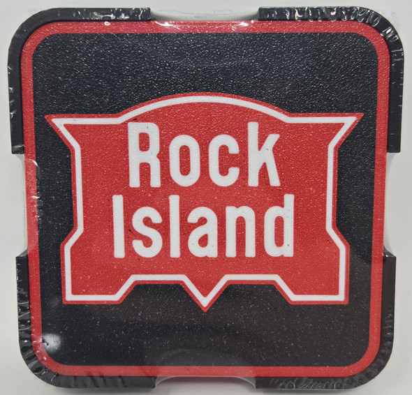 Paducah Custom Shops CRIPSQ01 - Coaster 4-Pack (Square) Rock Island (CRIP) Shield