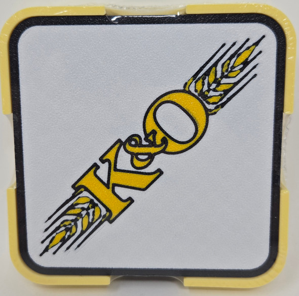 Paducah Custom Shops KORRSQ01 - Coaster 4-Pack (Square) Kansas and Oklahoma Railroad (K&O)