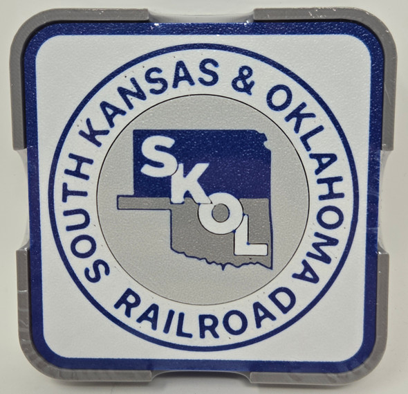 Paducah Custom Shops SKOLSQ01 - Coaster 4-Pack (Square) South Kansas and Oklahoma Railroad (SKOL)