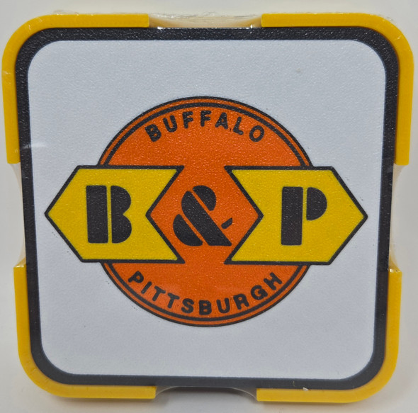 Paducah Custom Shops BPRRSQ01 - Coaster 4-Pack (Square) Buffalo and Pittsburgh Railroad (BPRR) (GWRR)