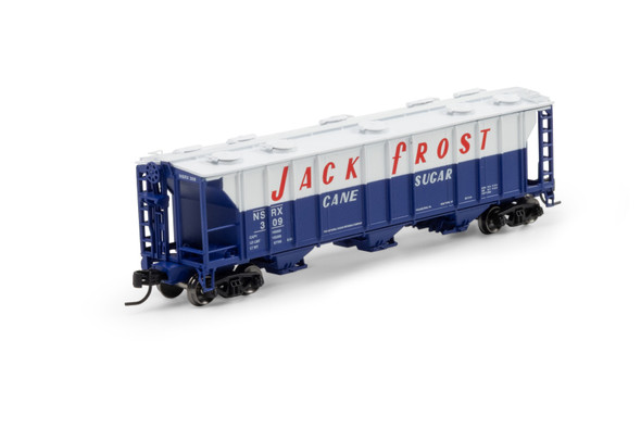 Athearn 1720 - PS-2 2893 3-Bay Covered Hopper Jack Frost Cane Sugar (NSRX) 309 - N Scale