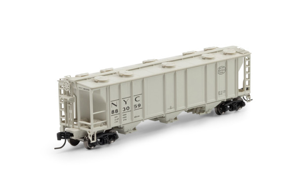 Athearn 1726 - PS-2 2893 3-Bay Covered Hopper New York Central (NYC) 883059 - N Scale