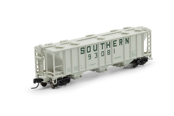 Athearn 1732 - PS-2 2893 3-Bay Covered Hopper Southern (SOU) 93081 - N Scale