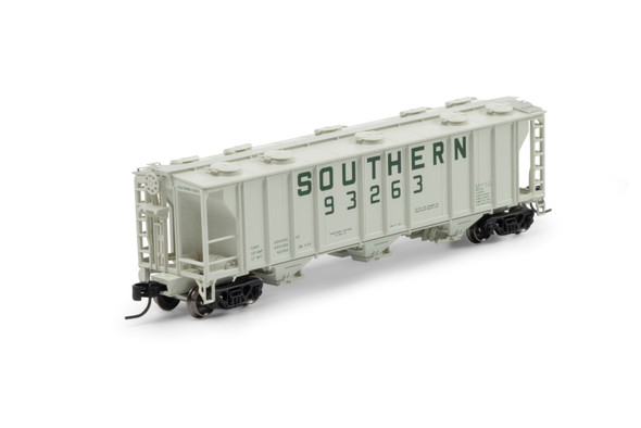 Athearn 1733 - PS-2 2893 3-Bay Covered Hopper Southern (SOU) 93263 - N Scale