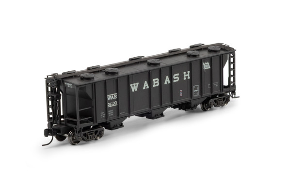 Athearn 1735 - PS-2 2893 3-Bay Covered Hopper Wabash (WAB) 31133 - N Scale