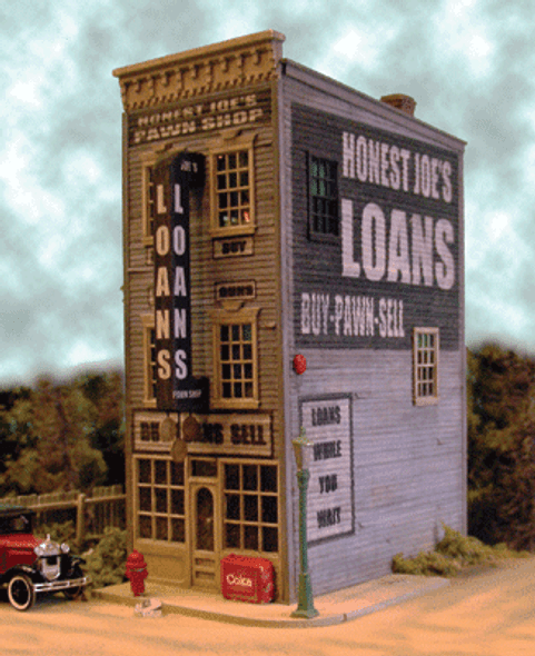 Bar Mills 0442 - Honest Joe's Pawn & Loan  - HO Scale Kit