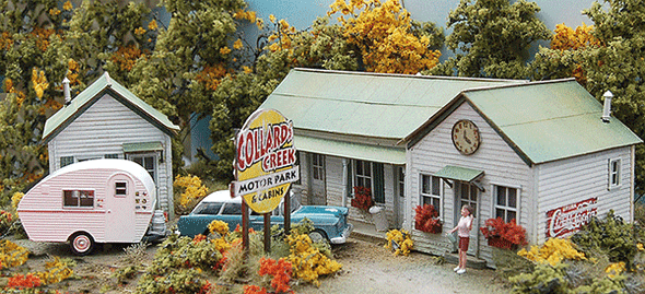 Bar Mills 0872 - Collard's Creek Motor Park  - HO Scale Kit
