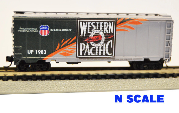 Value Trains USA N40-006 - 40' PS-1 Boxcar Union Pacific (UP) Western Pacific Heritage 1983 - N Scale