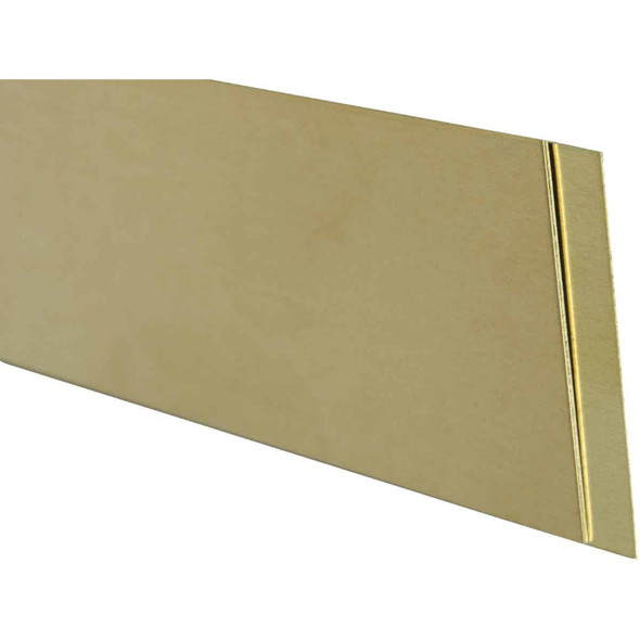 K&S Precision Metal 8231 - .016 x 1/2" Brass Strip (1 pc per card)    -