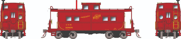 PRE-ORDER: Rapido 144101 - Northeastern-style Caboose w/ porthole windows Chicago & Northwestern (CNW) 10807 - HO Scale