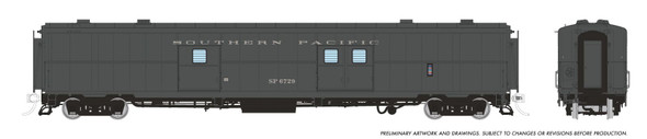 PRE-ORDER: Rapido 176019 - PC&F Econo Baggage Southern Pacific (SP) Lease: #6750 - HO Scale