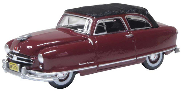 Oxford Diecast 87NR50003 - 1950 Nash Rambler Custom Landau Convertible  - HO Scale