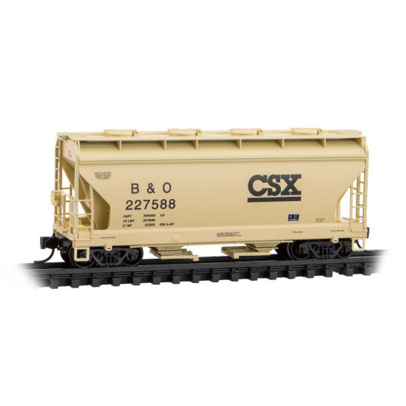 Micro-Trains Line 09200640 - 2-Bay Covered Hopper CSX Baltimore & Ohio (B&O) 227588 - N Scale