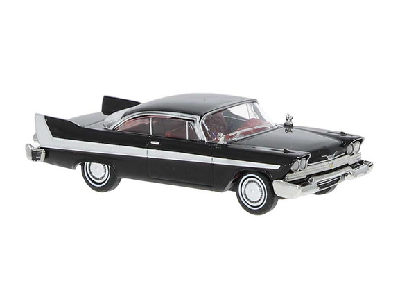 Brekina 19680 - 1958 Plymouth Fury Black White  - HO Scale