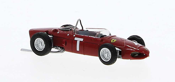 Brekina 22996 - 1961 Ferrari F 156 Speed Test Car #T  - HO Scale