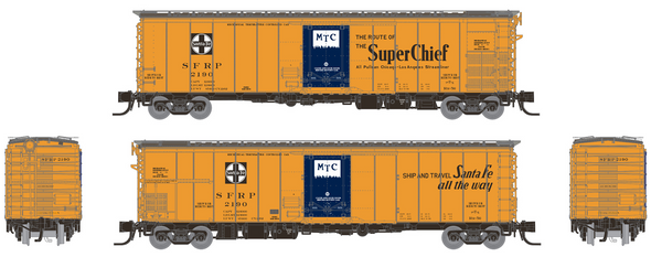 Rapido 561011A-2181 - RR-56 Mechanical Reefer Atchison, Topeka and Santa Fe (SFRP) 2181 Mixed Slogan - N Scale