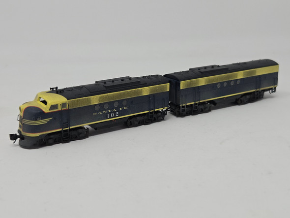 Pre-Owned: InterMountain EMD FT A/B Set (DCC without Sound) Atchison, Topeka and Santa Fe (ATSF) 102/102B - N Scale