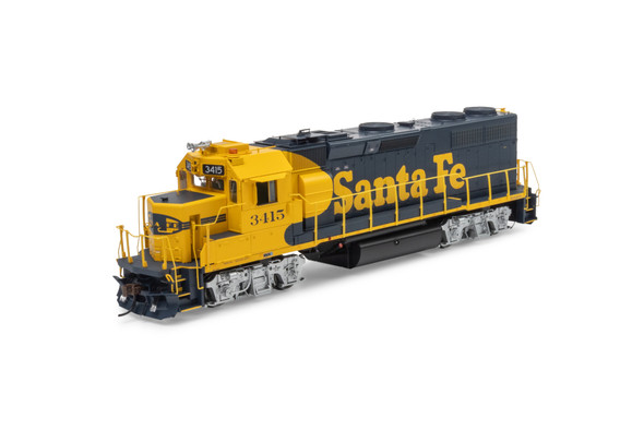 Athearn Genesis 66253 - EMD GP39-2u (DC Silent) Atchison, Topeka and Santa Fe (ATSF) 3415 - HO Scale