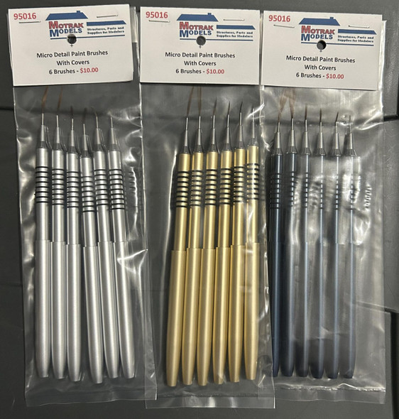 Motrak Models 95016B - Micro Detail Paint Brushes  -