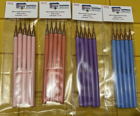 Motrak Models 95018W - Micro Detail Paint Brushes  -