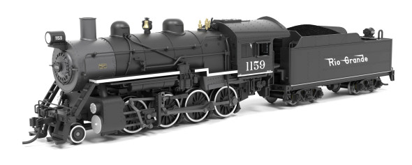 PRE-ORDER: Broadway Limited 8400 - 2-8-0 Consolidation (DC Silent) Denver & Rio Grande Western (D&RGW) 1159 - N Scale