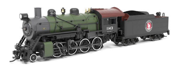 PRE-ORDER: Broadway Limited 8401 - 2-8-0 Consolidation (DC Silent) Great Northern (GN) 1143 - N Scale