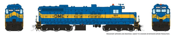 Rapido 50239 - EMD SD10 (DC Silent) Dakota, Minnesota & Eastern (DME) 551 - HO Scale