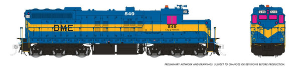 Rapido 50637 - EMD SD10 (DCC and Sound) Dakota, Minnesota & Eastern (DME) 549 - HO Scale