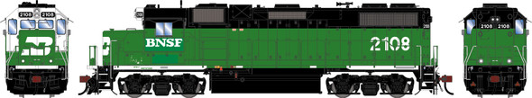 PRE-ORDER: Athearn Genesis 2640 - EMD GP38-2 (DC Silent) BNSF 2108 'Ex-BN Patched' - HO Scale