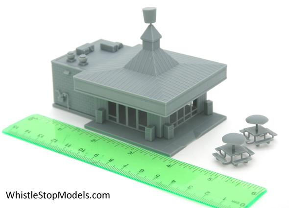 Whistle Stop Models N6516 - Shrimp Bucket Restaurant  - N Scale