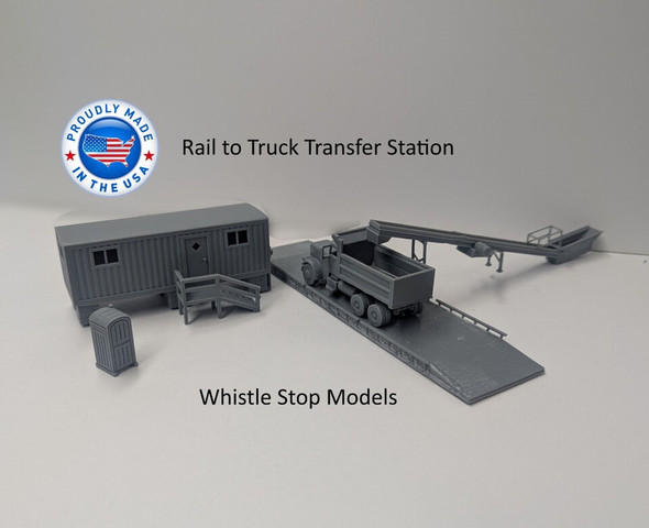 Whistle Stop Models N7701 - Rail to Truck Transfer Station  - N Scale